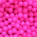 8mm Pink Coloured Plastic Beads Qty 100 per pack
